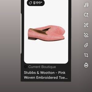 Stubbs & Wootton Pink Textured Loafers